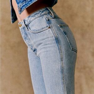 Sezane Brut Sexy Jeans - Size 28 - Bleach Wash